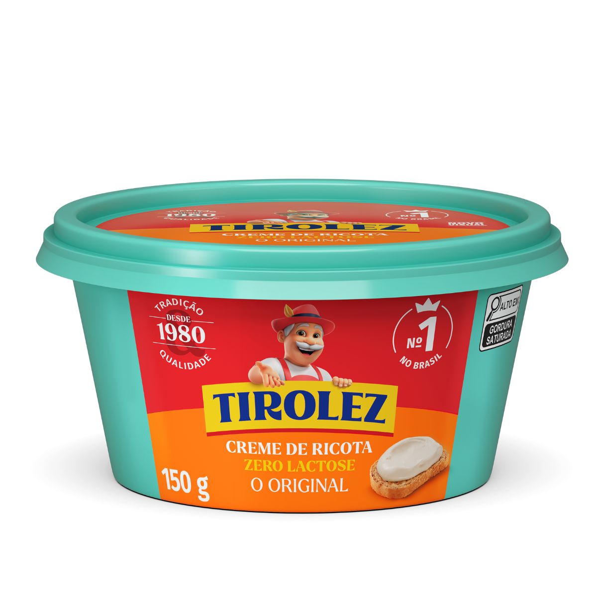 Creme De Ricota Tirolez Zero Lactose - 150g